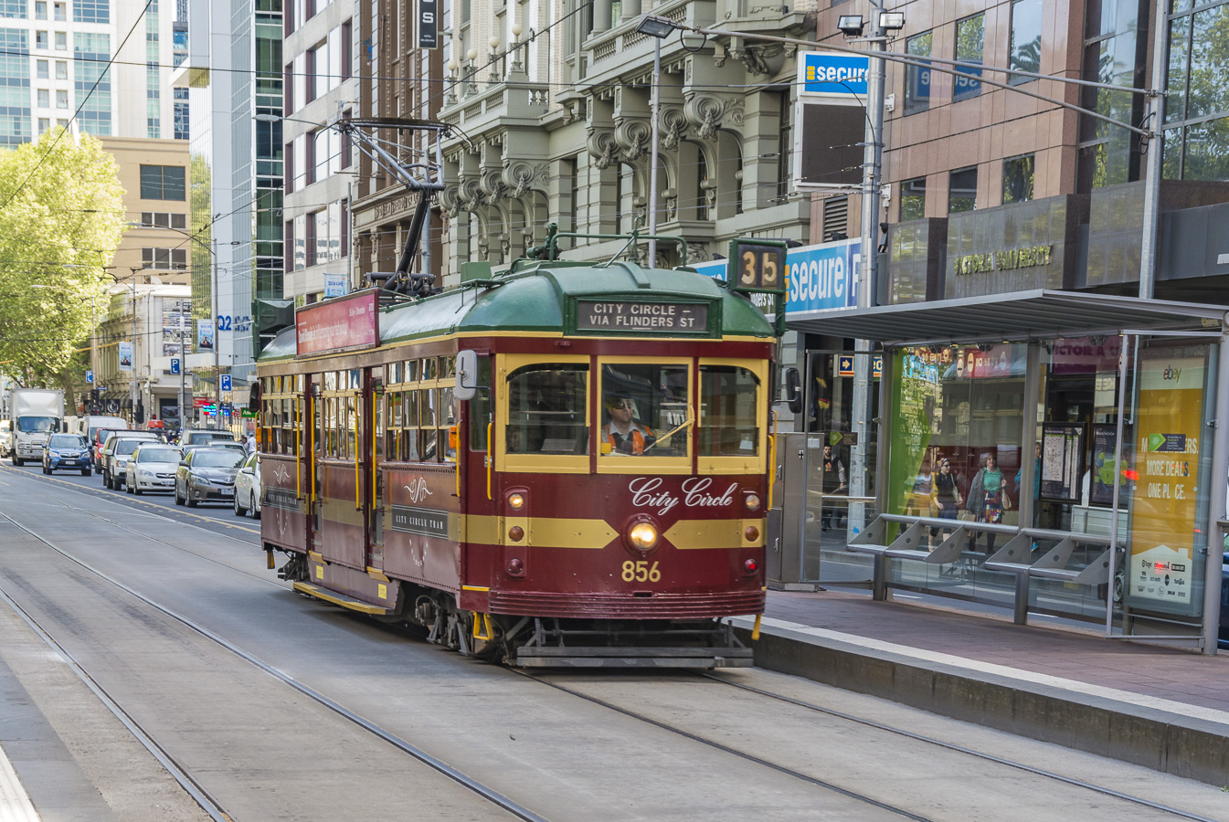 Flinders Street Tram - Melbourne