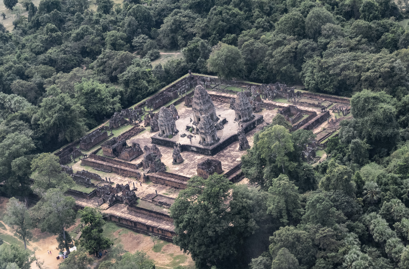 Aerial view of a Temple