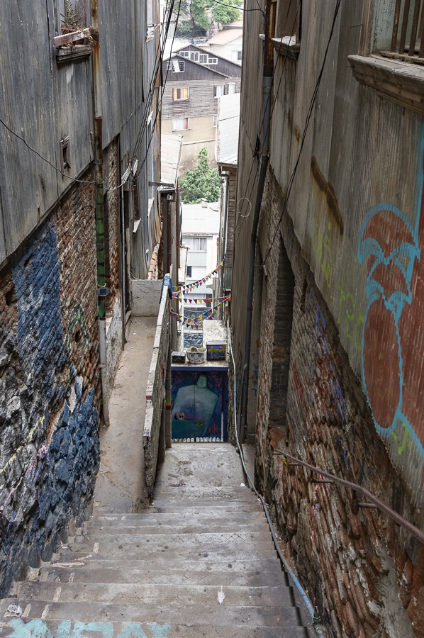 Traditional Narrow Street - Valparaiso