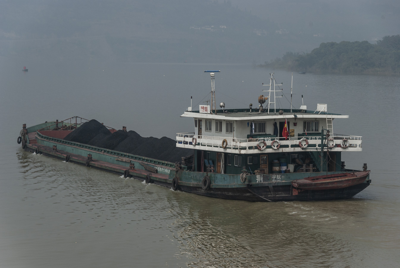 Coal Barge on  the Yangtse