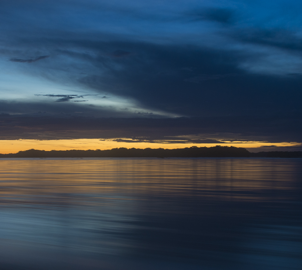 Sunset over the Amazon