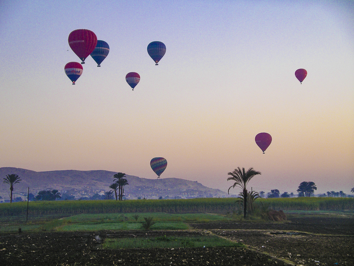 Morning Hot-Air Balloons - Valley of the Kings