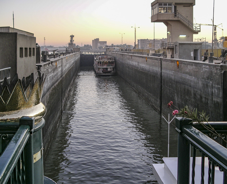 Lock on the Nile