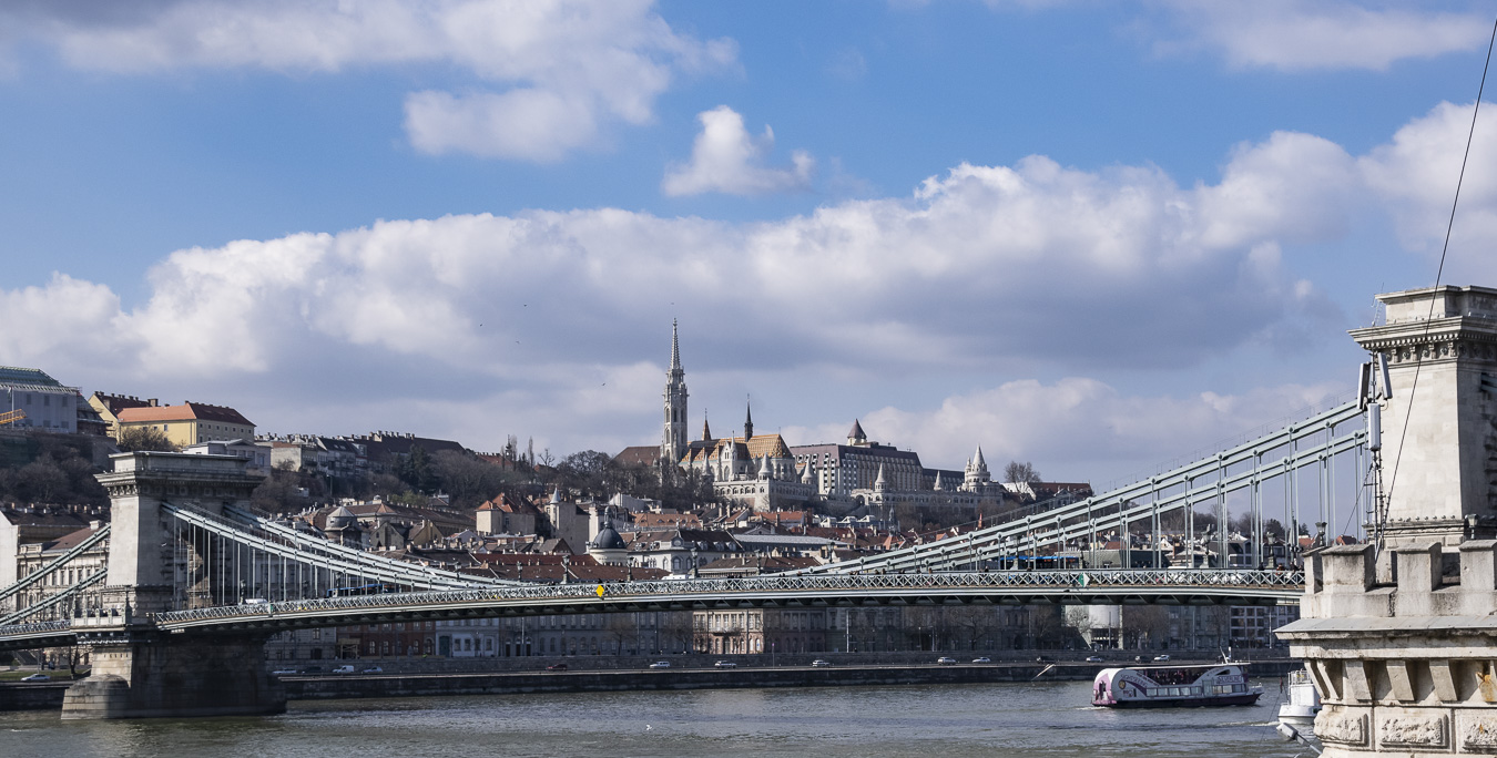 Szechenyi Chain Bridge - River Danube
