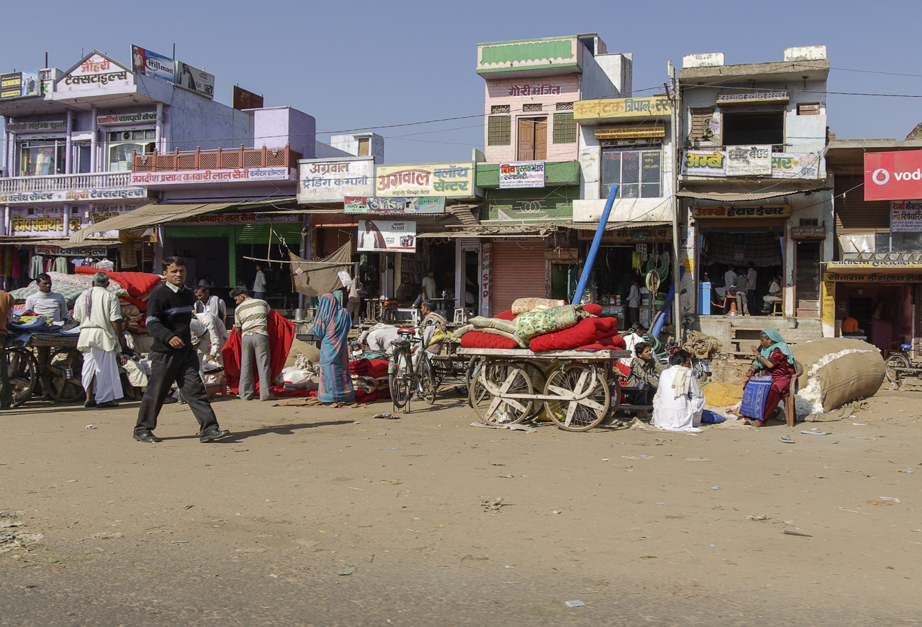 Roadside Jaipur from Agra