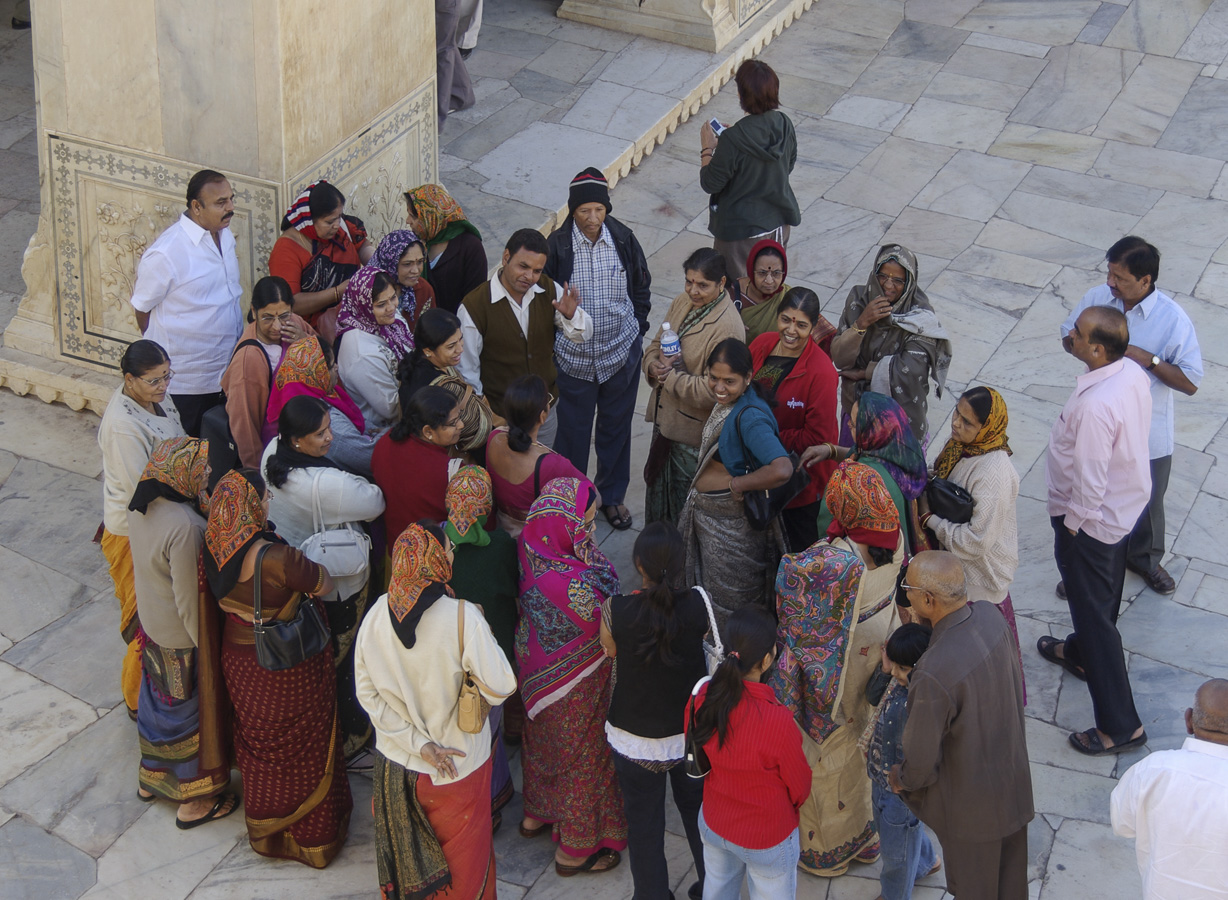 Local Tourists at Jaipur Fort