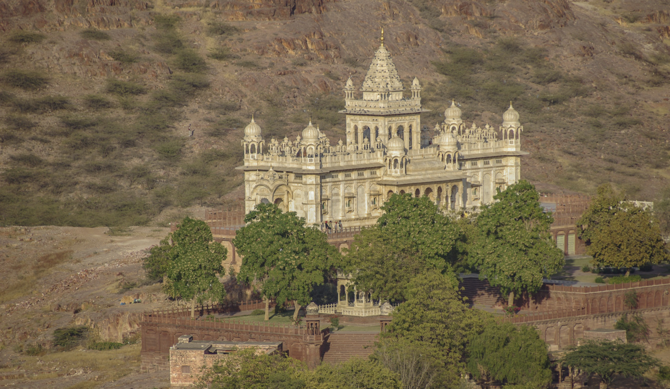 The Jaswant Thada Memorial - from Mehrangarh Fort data-content-type=