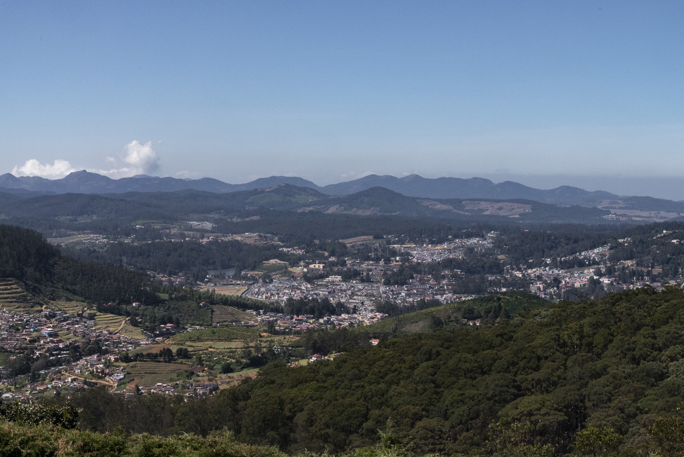 View on the Road from Coonoor up to Ooty
