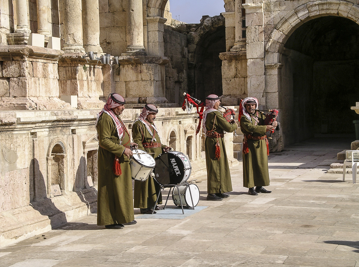 Jordanian Bagpipes - Jerash