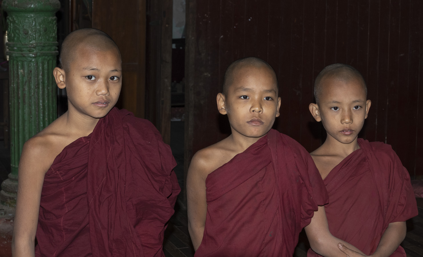 Young Monks at Danuphyu Monastery