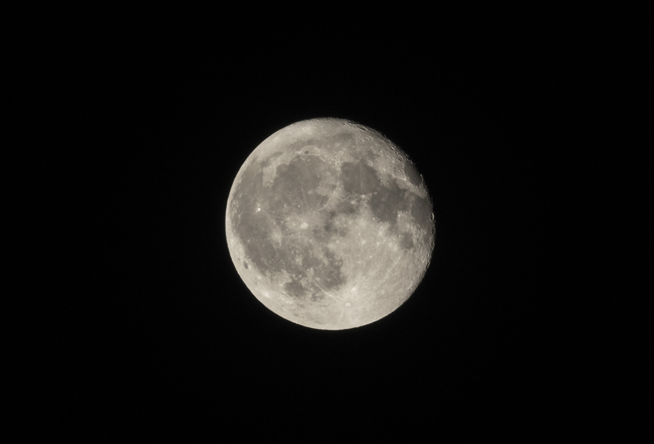The Moon - Tokina 500mm Mirror Lens