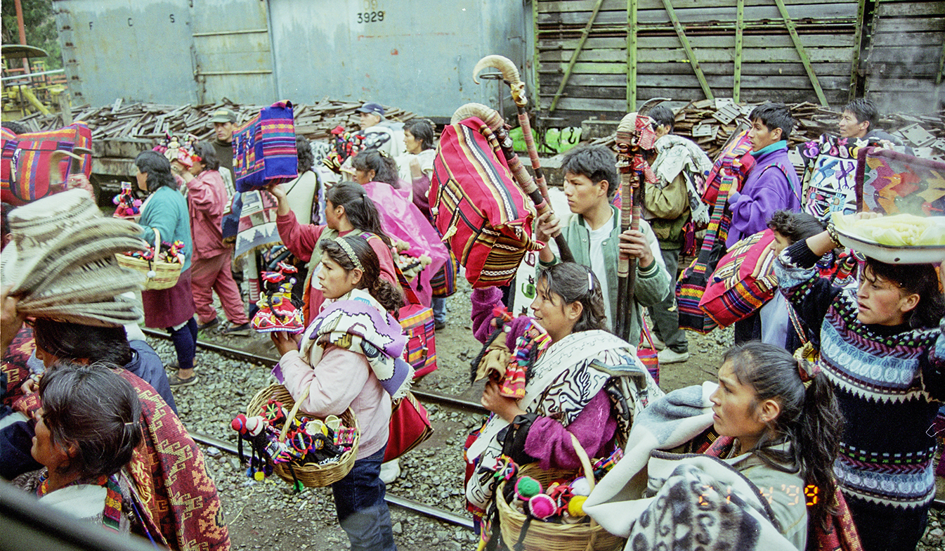 Locals sell their Wares at the Train