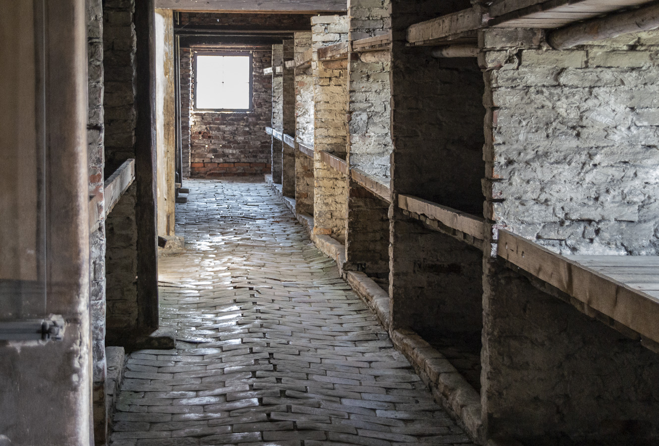 Interior of Prisoner Hut - Birkenau