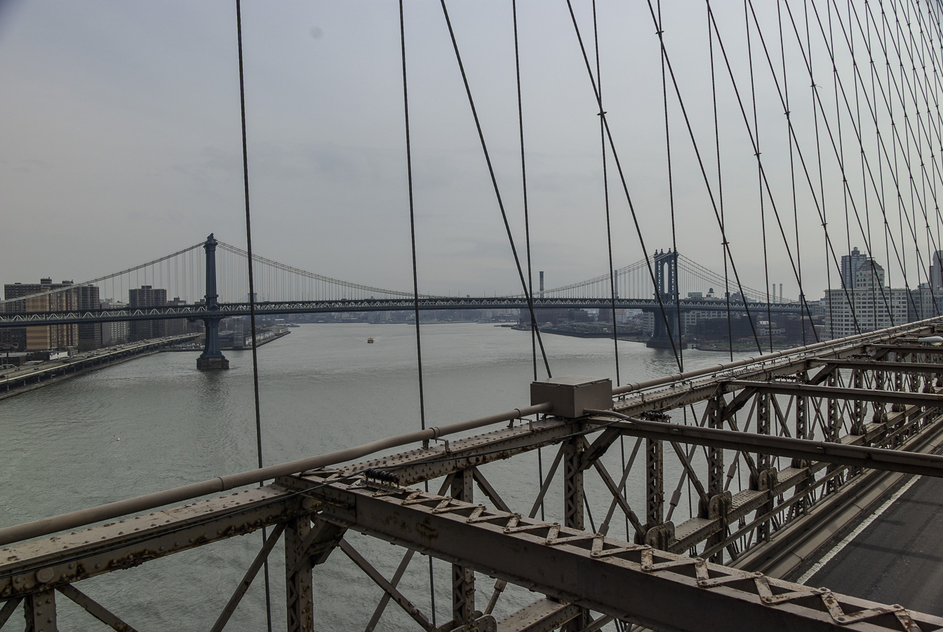 Manhattan Bridge from the Brooklyn Bridge